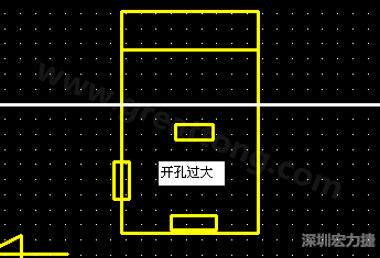 PCB設計時后焊元件焊盤開孔過大容易使焊錫流進插座造成短路。