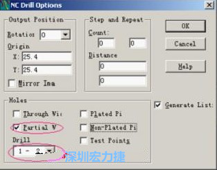 轉(zhuǎn)完Gerber后，接著還需轉(zhuǎn)鉆孔，通孔和盲、埋孔的轉(zhuǎn)法有所不同，轉(zhuǎn)通孔只須點擊Add，在彈出的窗口Document Name輸入文件名