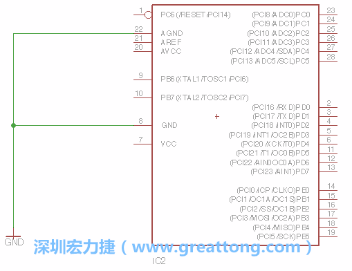 排針的用途是連接微控制器的輸出和輸入，它提供了一個平臺給焊線和針腳。
