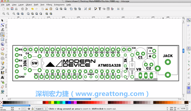 既然你有一個以電路板為背景的清晰影像了，使用向量工具將要絲印的圖像畫在上面吧，下面有一個例子。