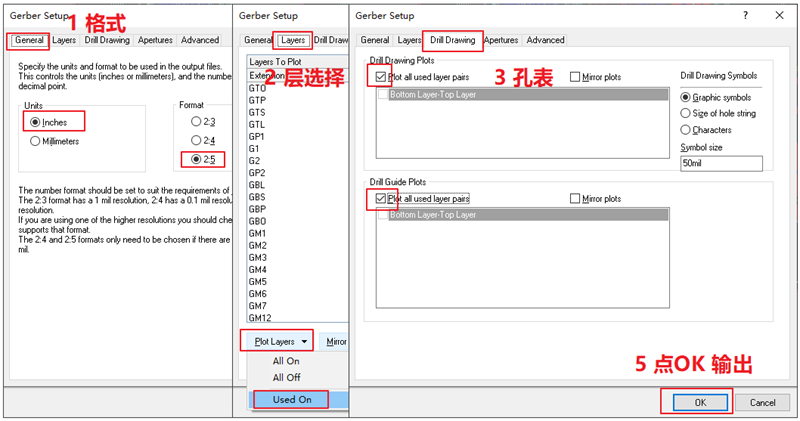 輸出Gerber部分，F(xiàn)ile下選擇 Gerber Files