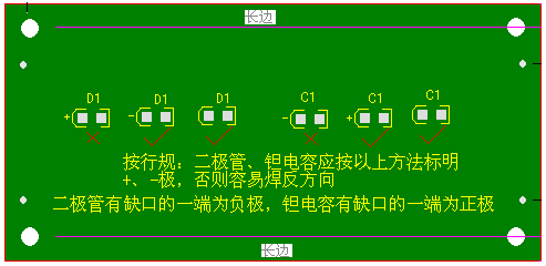 關(guān)于二極管、鉭電容的極性標(biāo)注